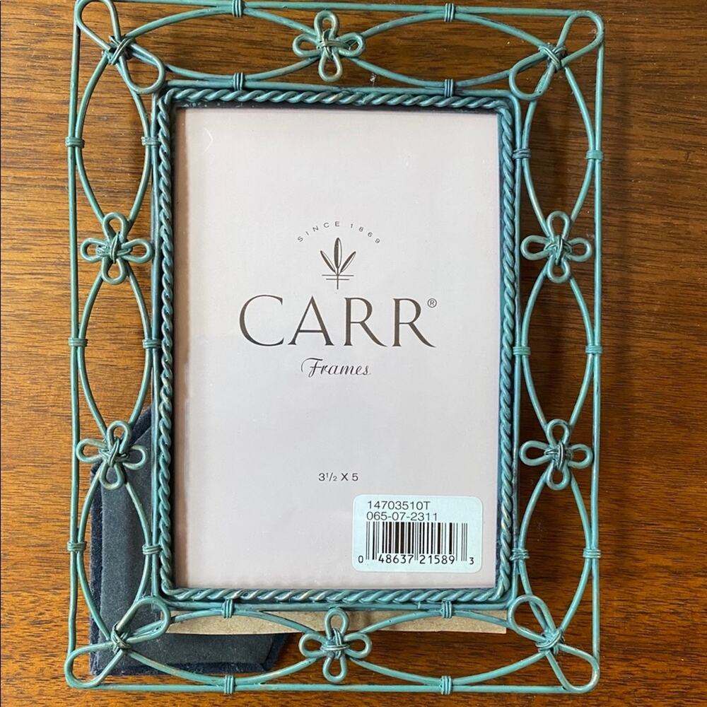 Carr Verdigris Finish Metal Wire Frame 3-1/2" x 5" Photo‎ Size